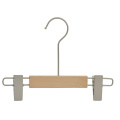 Deluxe style wooden baby hangers clothes without painting for display